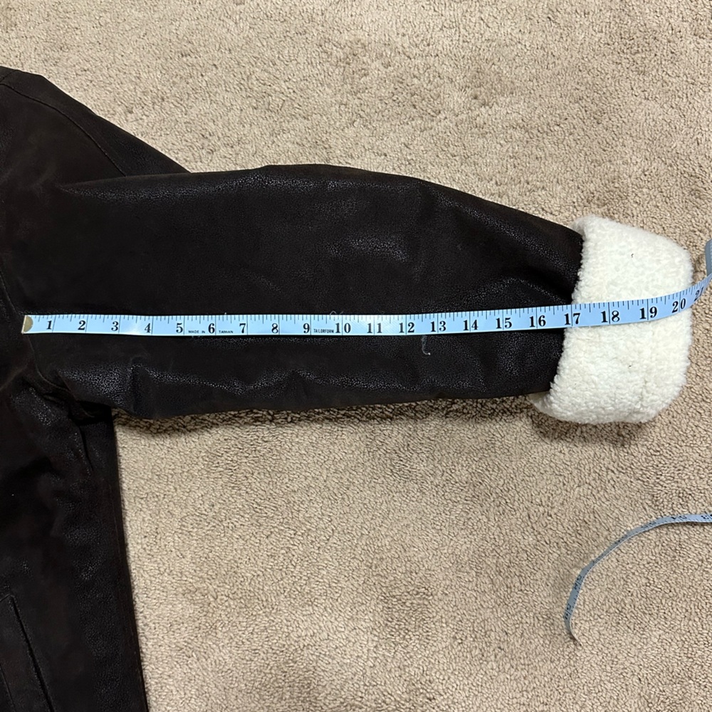 Vintage chocolate brown leather jacket - Picture 10 of 10